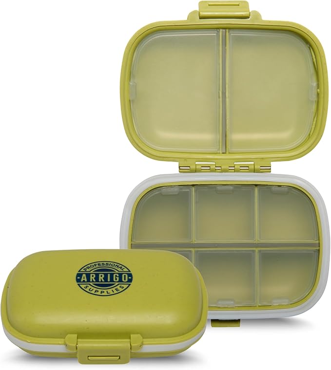 Pill Organizer - Clamshell– 4 Pack Portable Travel Pill Cases