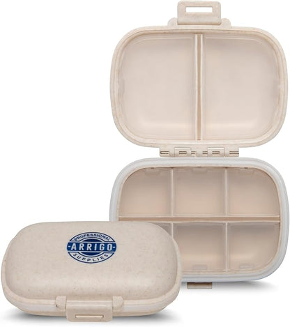 Pill Organizer - Clamshell– 4 Pack Portable Travel Pill Cases