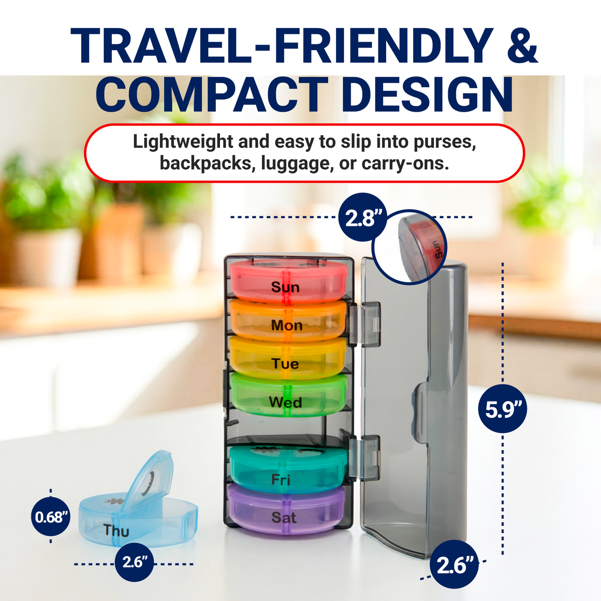 Arrigo weekly AM/PM pill organizer - detail 4
