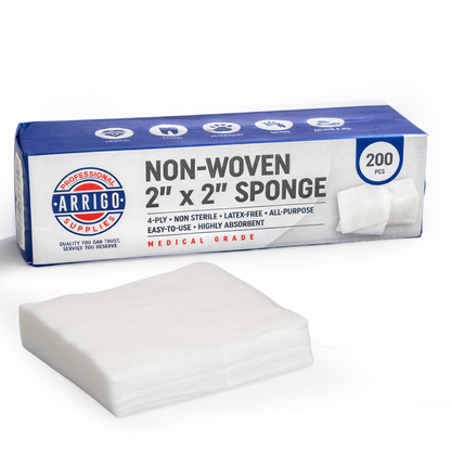 Non-Woven Sponges – 4-Ply Medical Grade Lint-Free Dressing Sponges