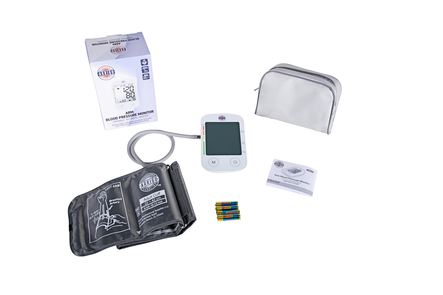 Blood Pressure Monitor – Upper Arm - Digital Monitor with Large Display & Adjustable Cuff