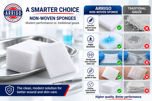 Non-Woven Sponges – 4-Ply Medical Grade Lint-Free Dressing Sponges