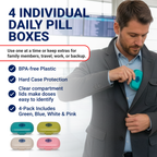 Arrigo clamshell travel pill case - view 2