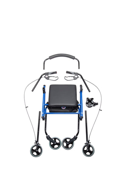 Arrigo Rollator Walker with Large Cushioned Seat