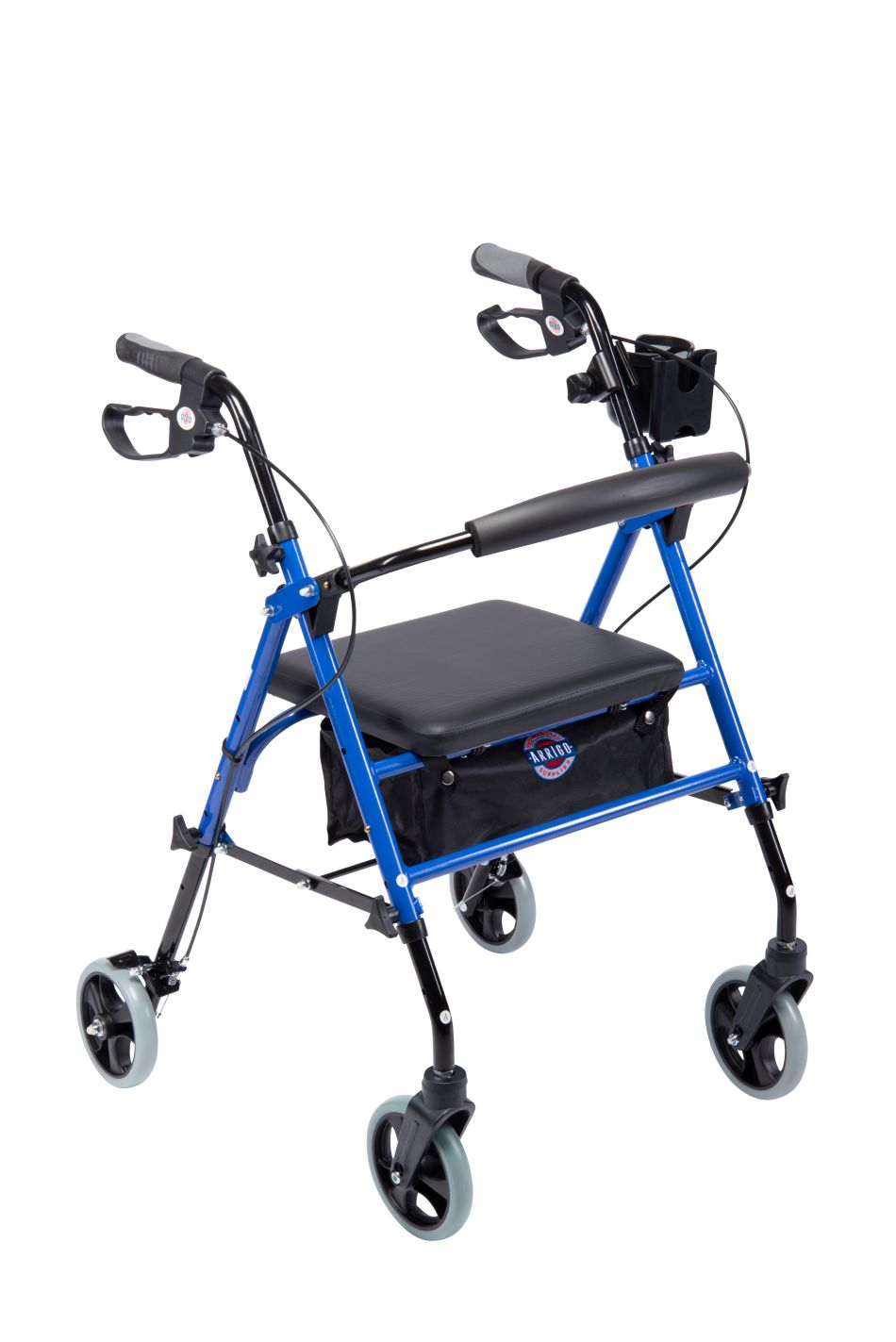 Arrigo Rollator Walker with Large Cushioned Seat