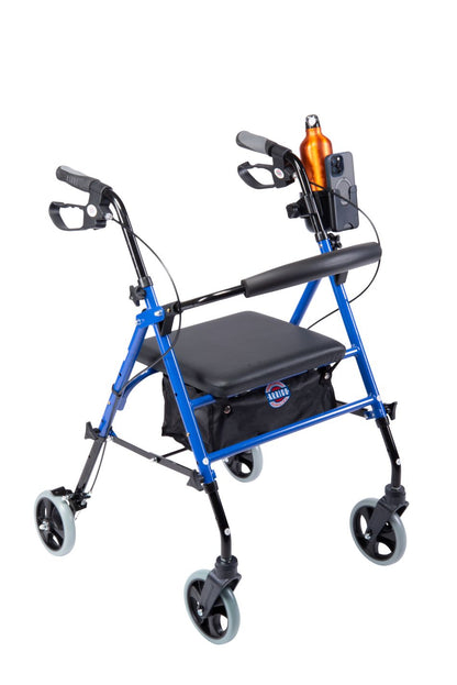 Arrigo Rollator Walker with Large Cushioned Seat