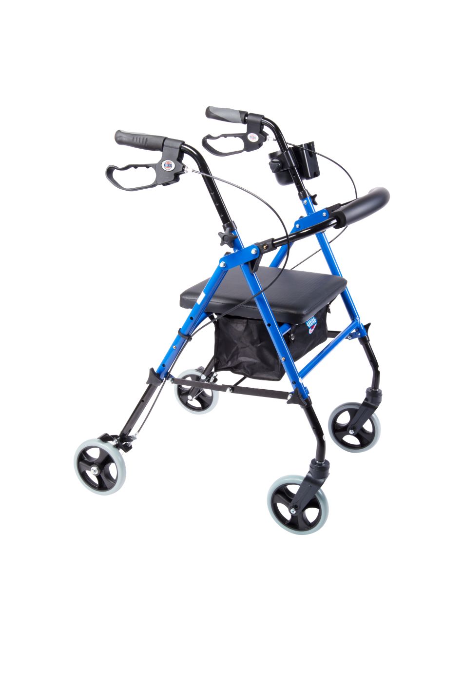 Arrigo Rollator Walker with Large Cushioned Seat