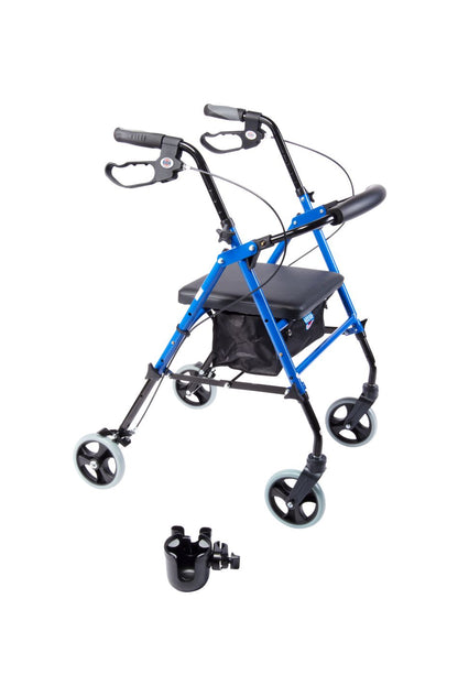 Arrigo Rollator Walker with Large Cushioned Seat