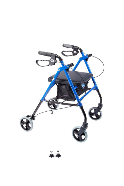 Arrigo Rollator Walker with Large Cushioned Seat