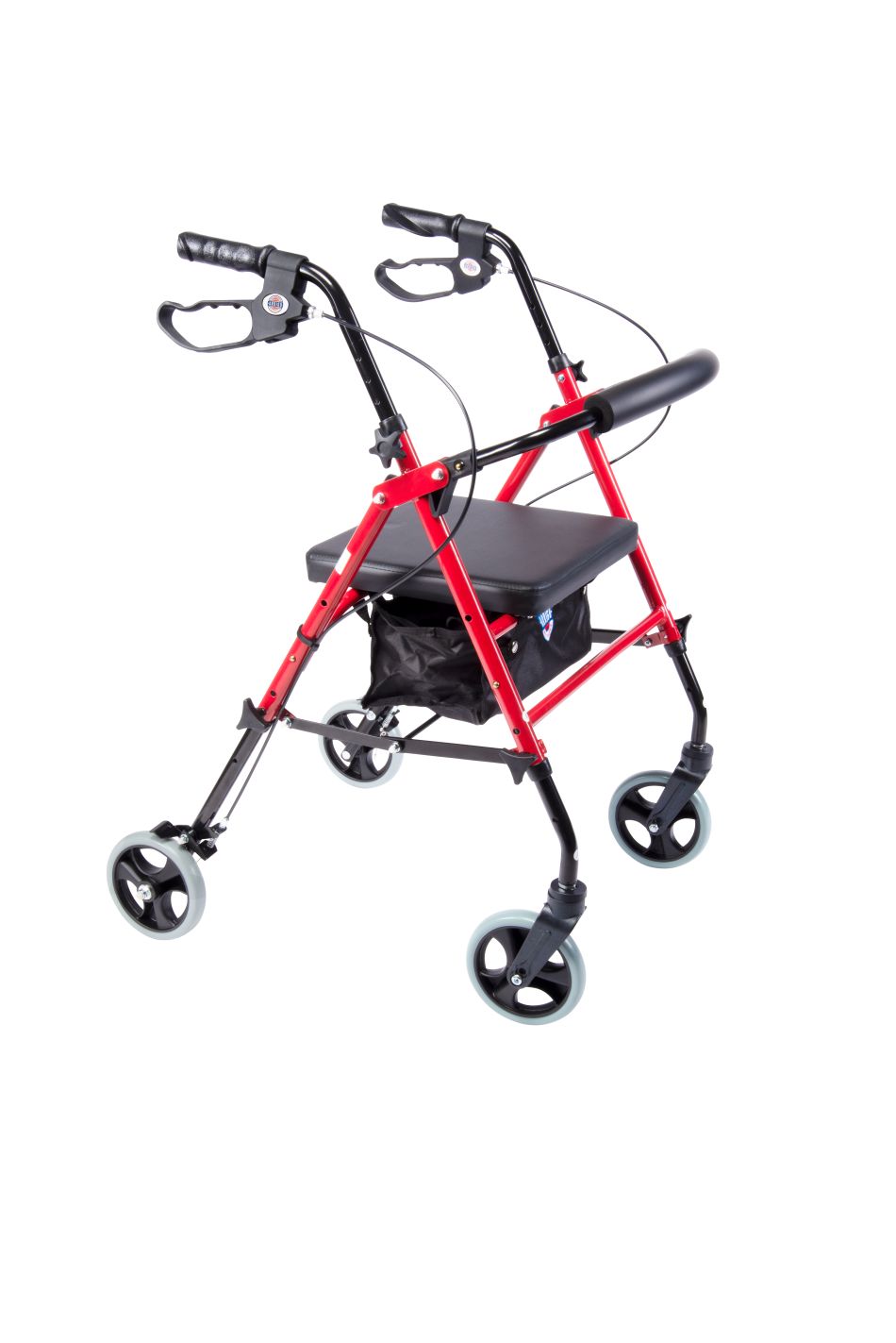 Arrigo Rollator Walker with Large Cushioned Seat