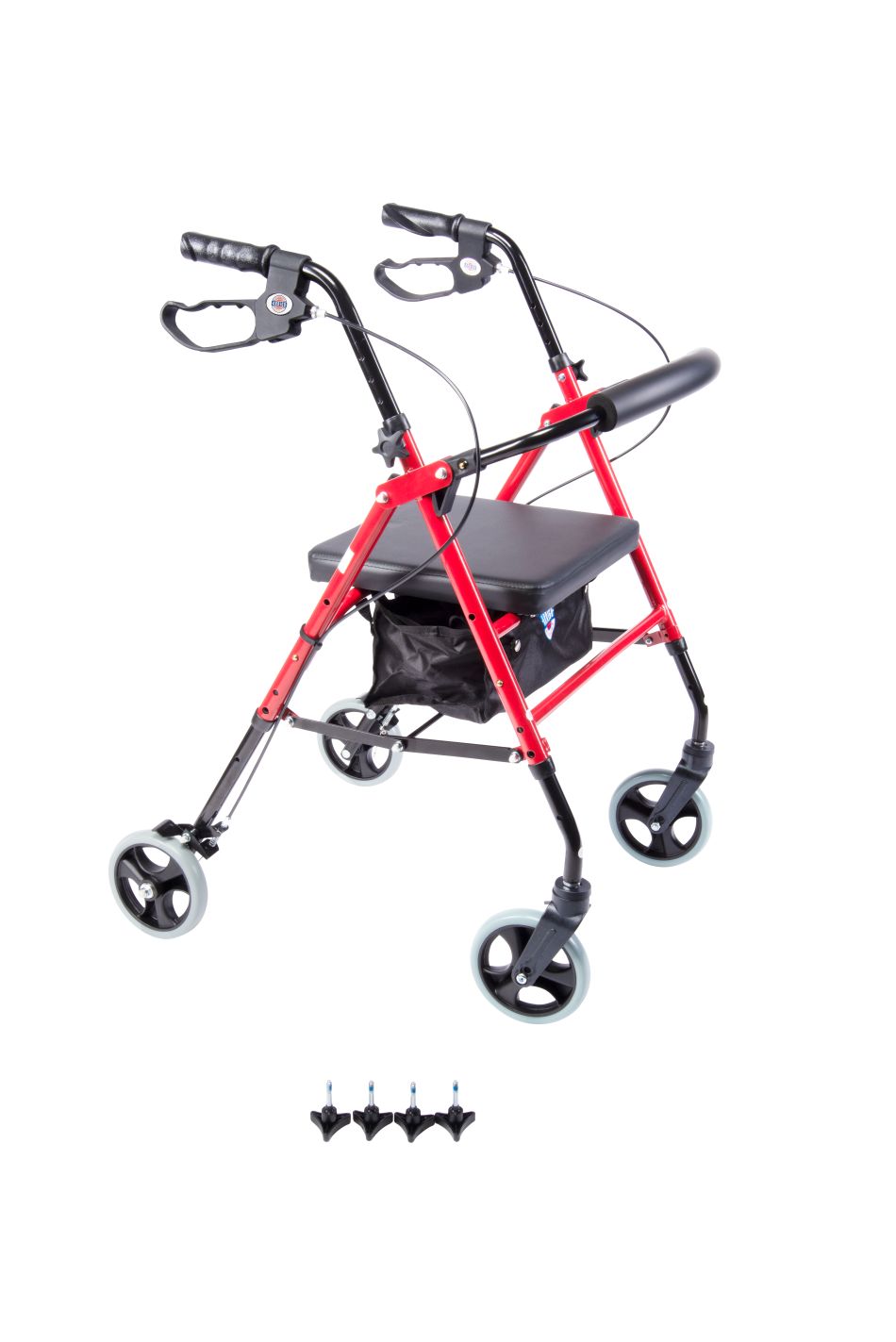 Arrigo Rollator Walker with Large Cushioned Seat