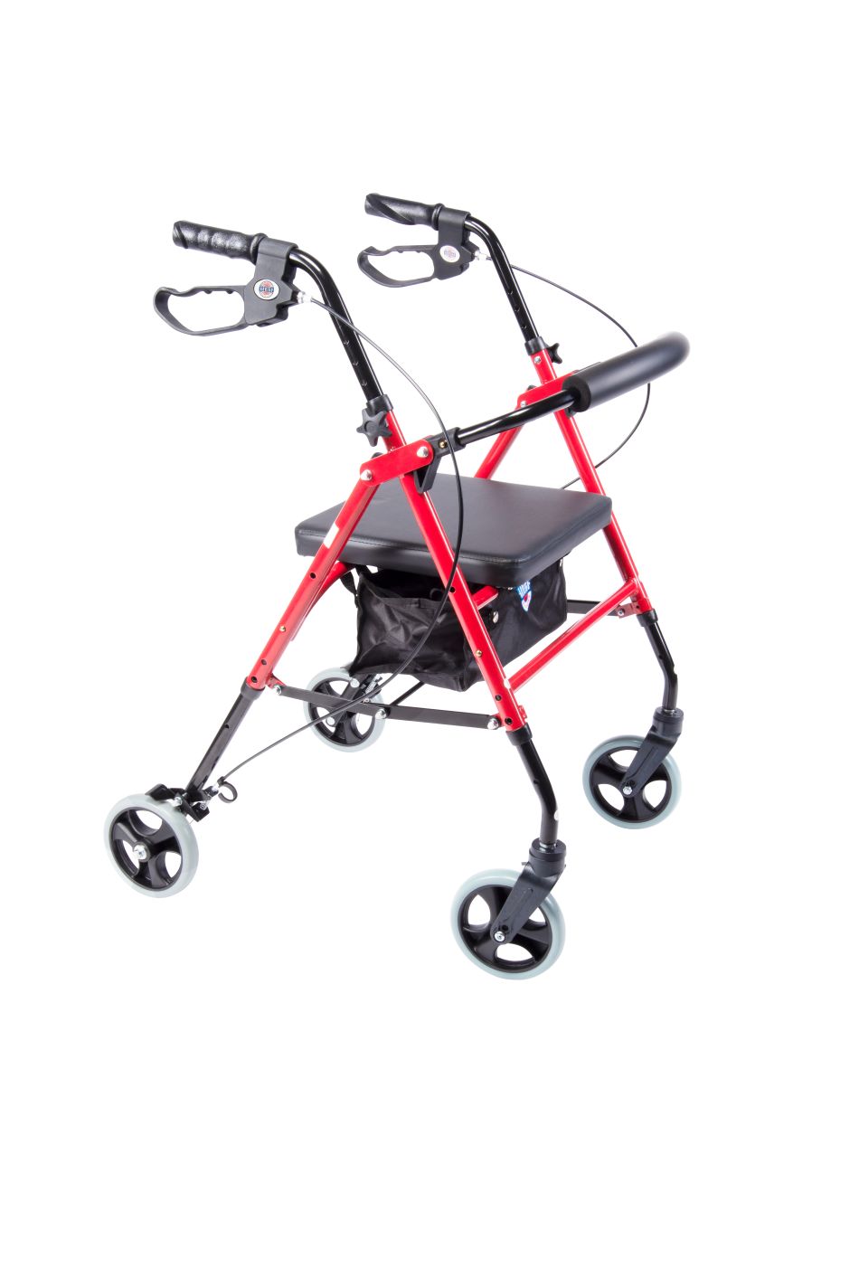 Arrigo Rollator Walker with Large Cushioned Seat
