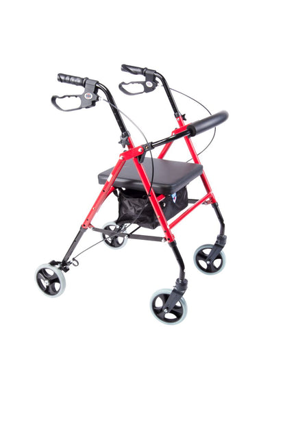 Arrigo Rollator Walker with Large Cushioned Seat