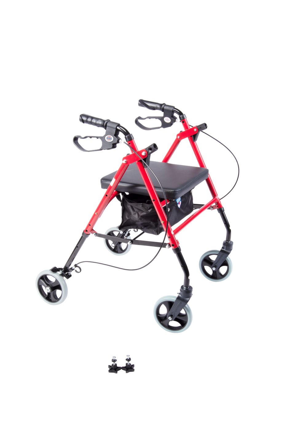 Arrigo Rollator Walker with Large Cushioned Seat