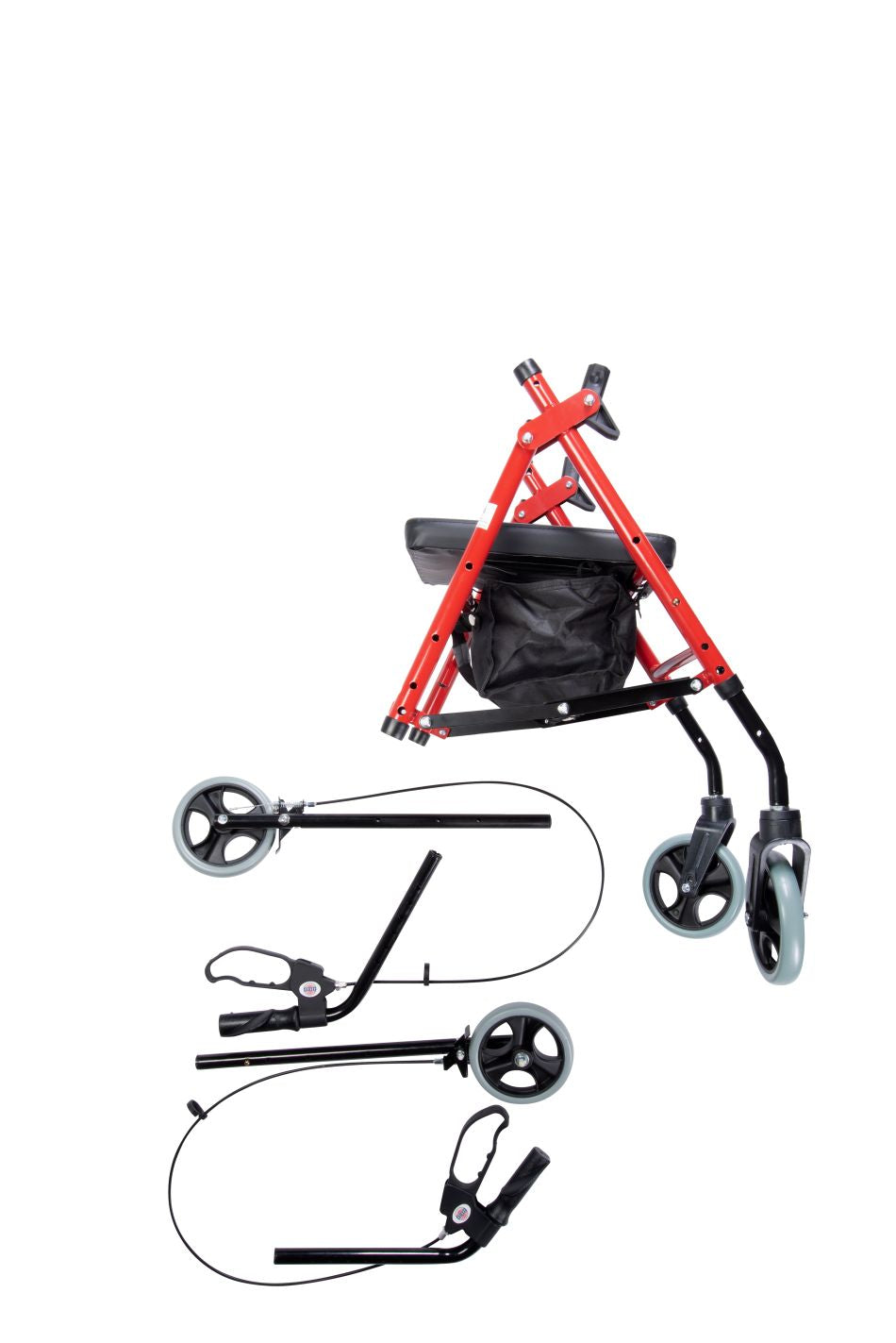 Arrigo Rollator Walker with Large Cushioned Seat