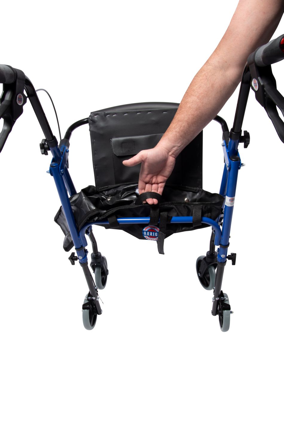 Arrigo Rollator Walker with Large Cushioned Seat