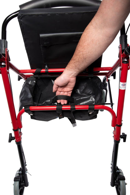 Arrigo Rollator Walker with Large Cushioned Seat