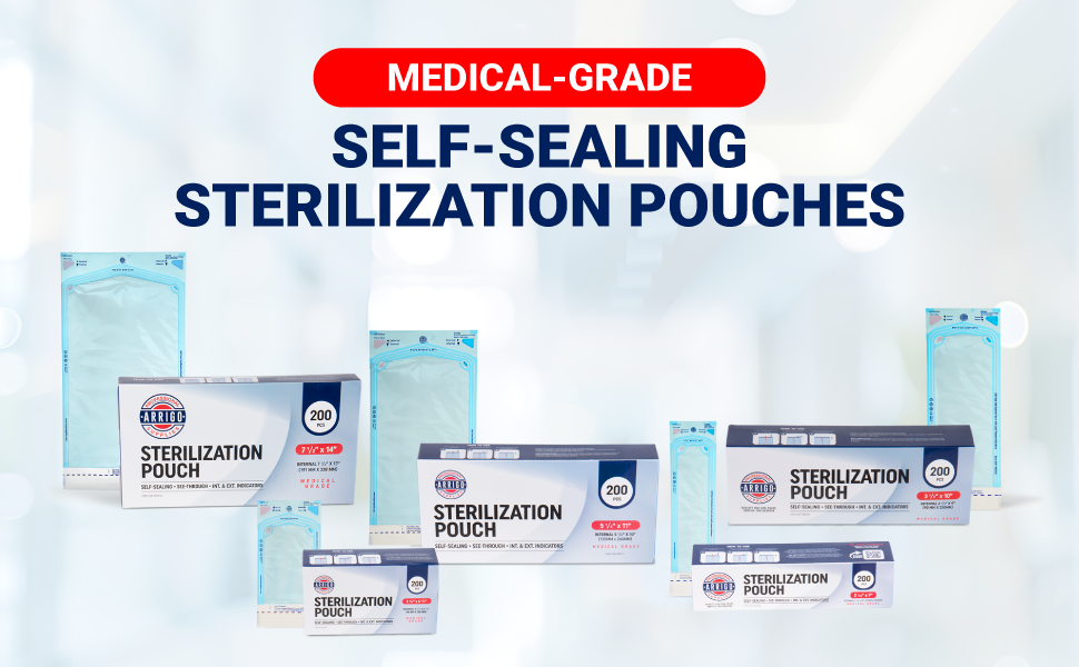 Self-Sealing Sterilization Pouches – Medical Grade Autoclave Bags for Steam & EO Sterilization