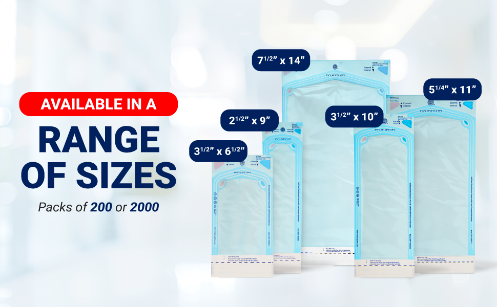 Self-Sealing Sterilization Pouches – Medical Grade Autoclave Bags for Steam & EO Sterilization