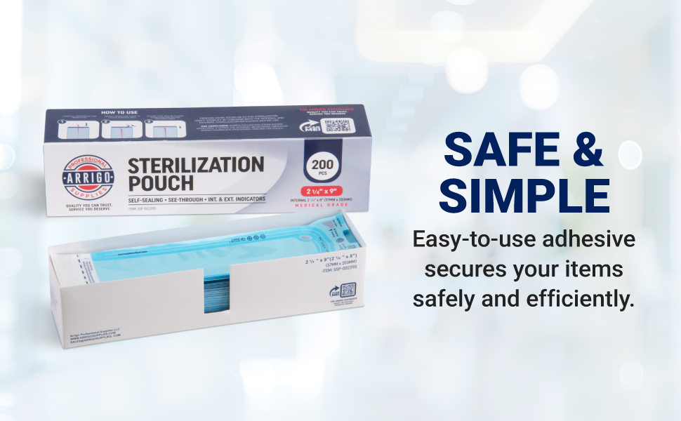 Self-Sealing Sterilization Pouches – Medical Grade Autoclave Bags for Steam & EO Sterilization