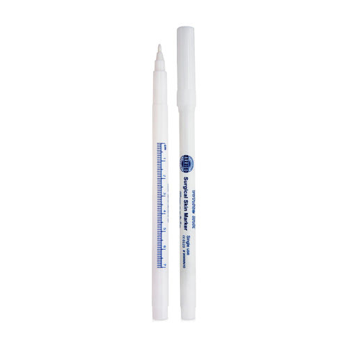 White washable skin markers with 1.0mm tip, 100 pack