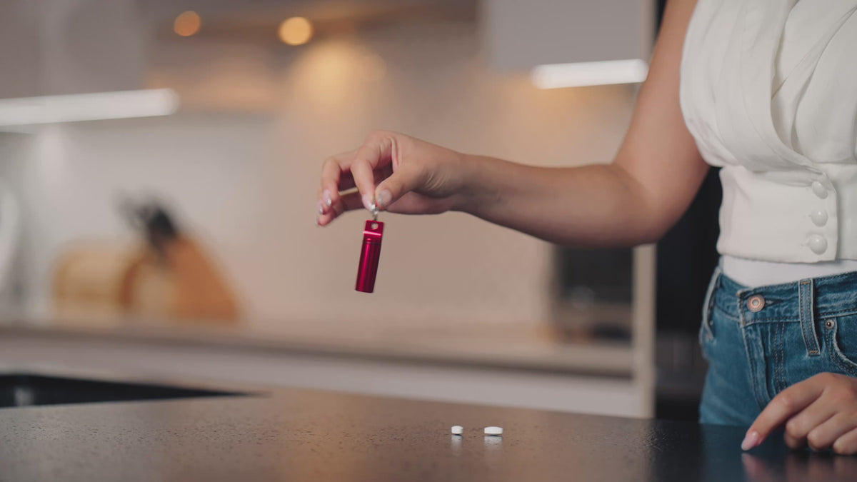 Aluminum Keychain Pill Holder – 3 Pack