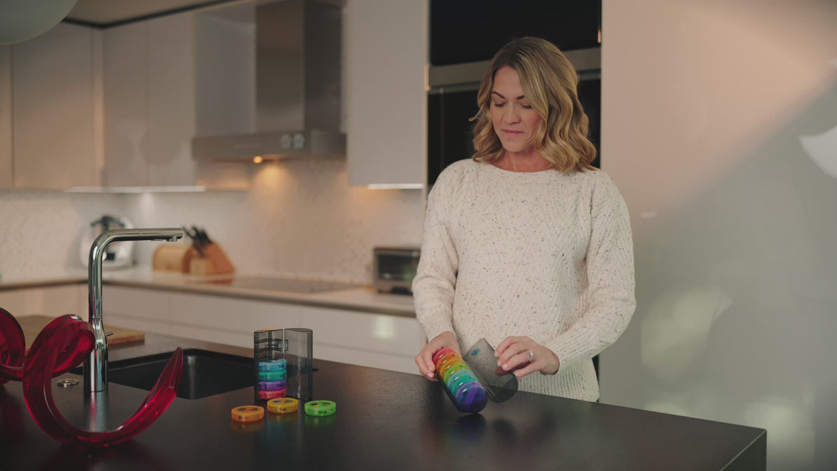 Weekly AM/PM Pill Organizer, 7-Day with Removable Daily Boxes
